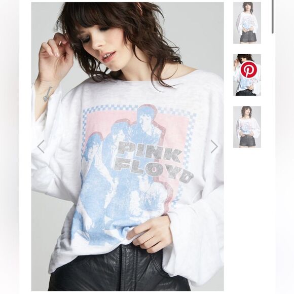 Recycled Karma Pink Floyd wide sleeve sweatshirt Medium New - Picture 1 of 4